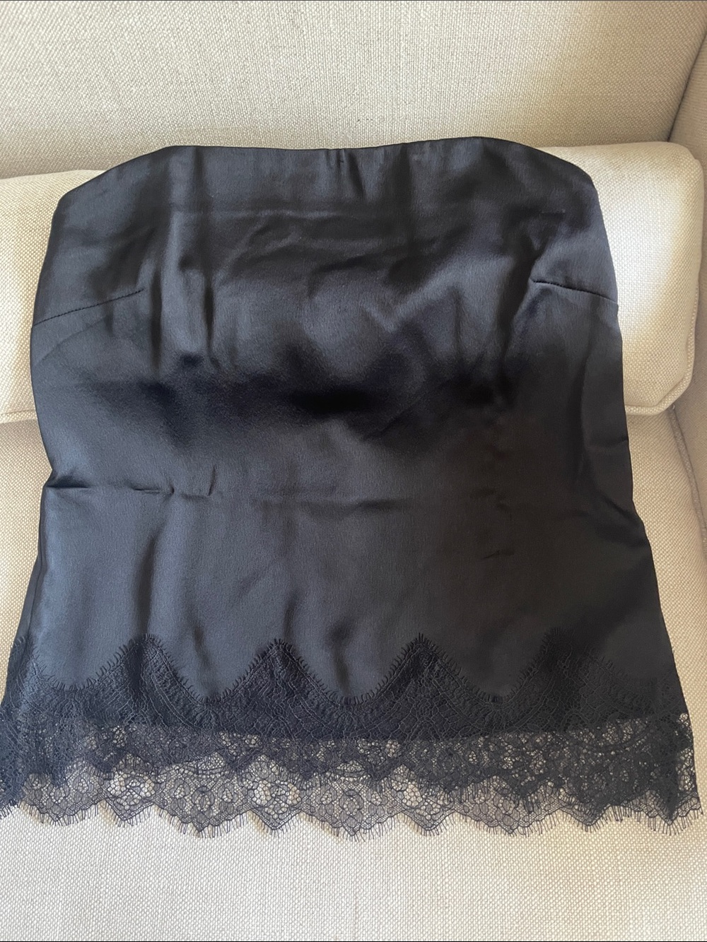Black Lace-Trim cami top